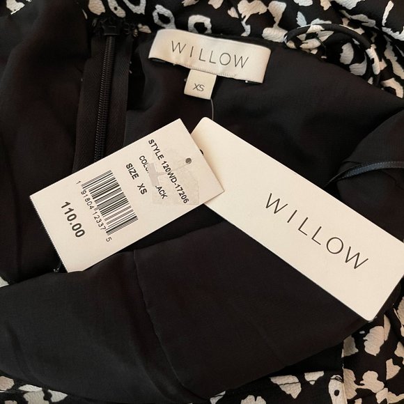 Willow Freddie Animal Print Mini Dress Black XS‎ - Picture 4 of 4